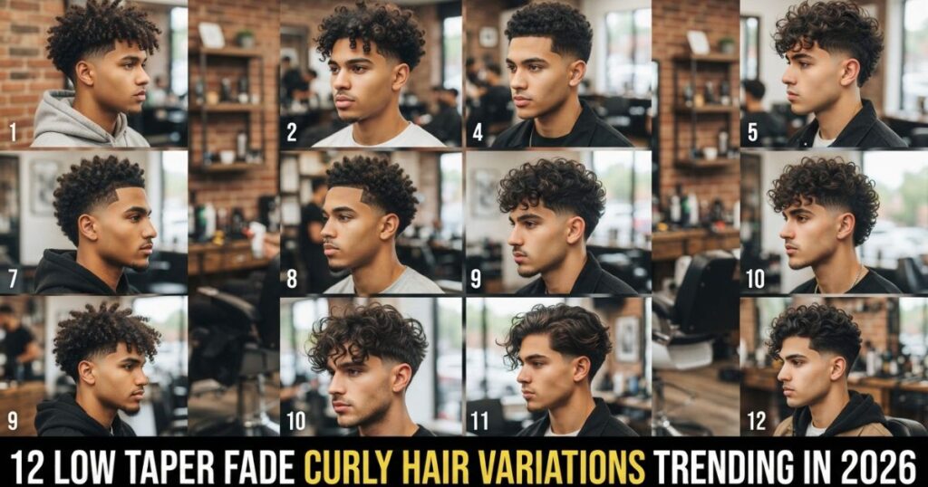 12 Low Taper Fade Curly Hair Variations Trending in 2026