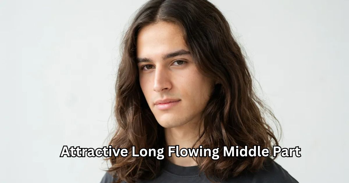 Attractive Long Flowing Middle Part