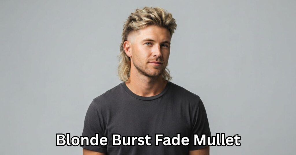 19. Blonde Burst Fade Mullet