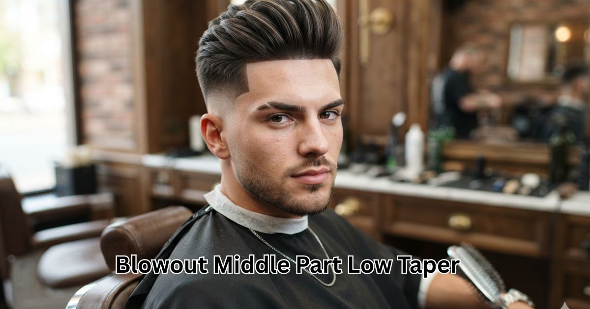 Blowout Middle Part Low Taper