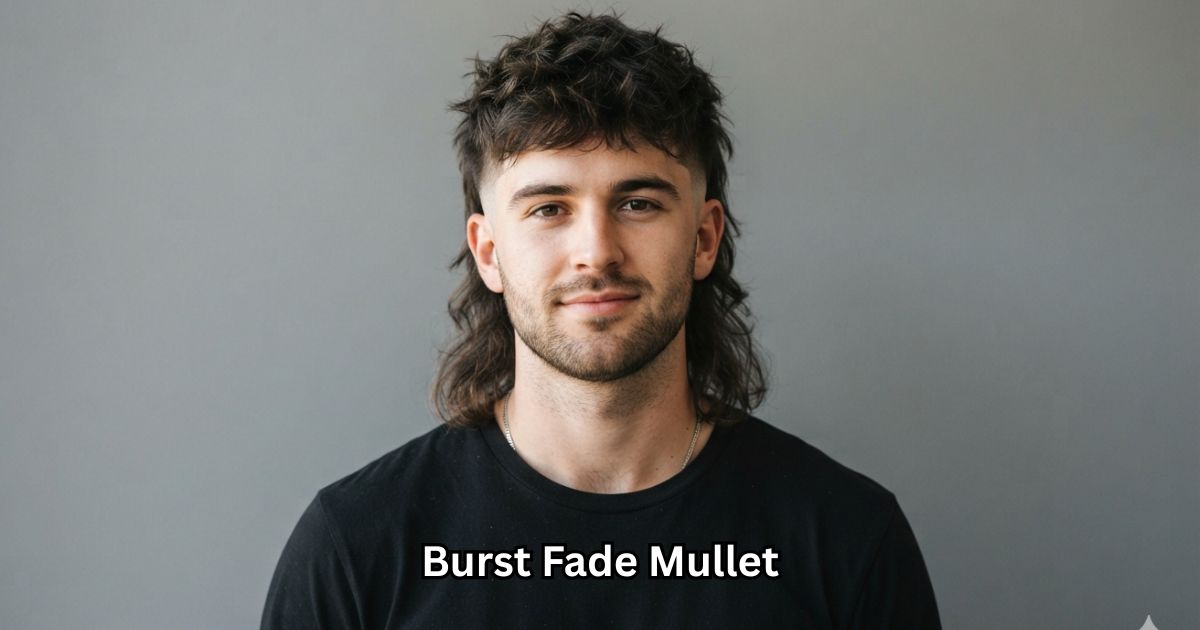 Burst Fade Mullet