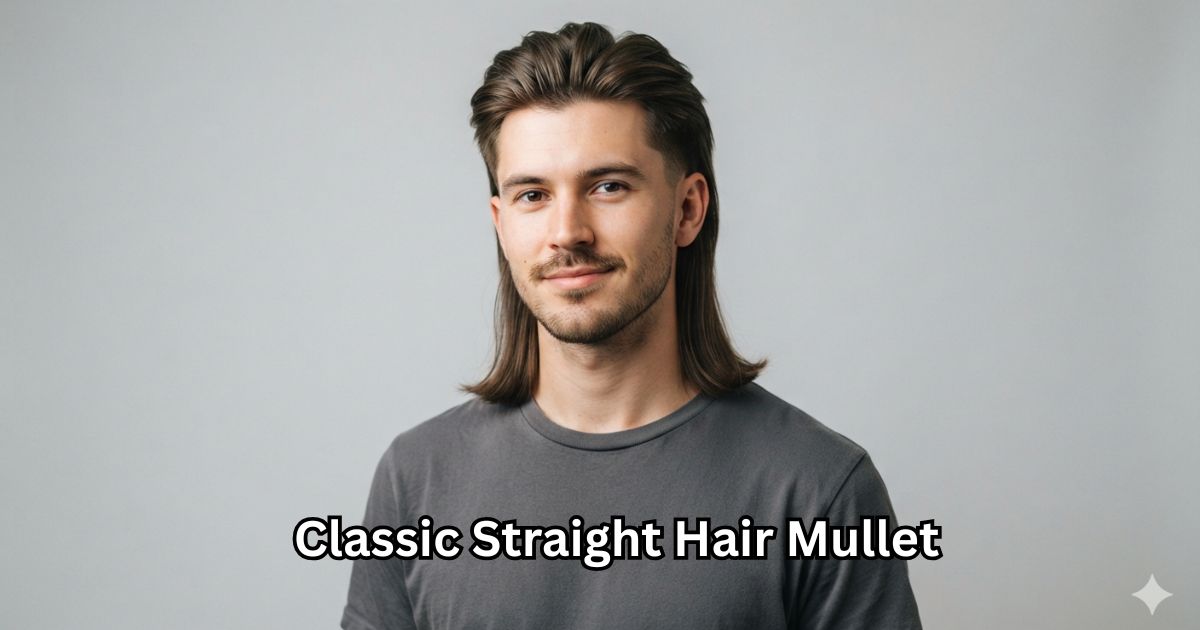 Classic Straight Hair Mullet