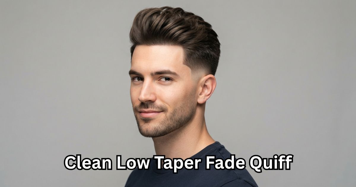 Clean Low Taper Fade Quiff
