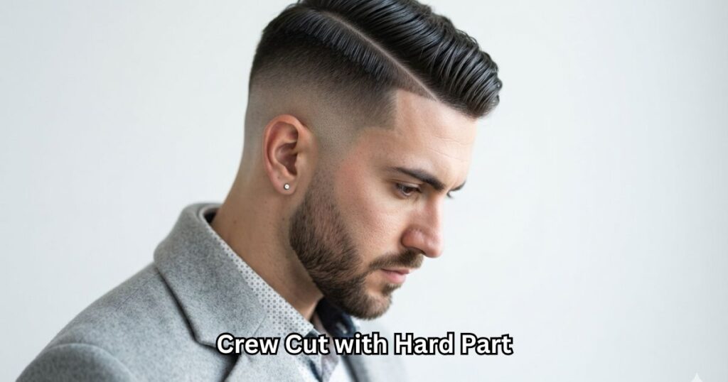 Crew Cut with Hard Part