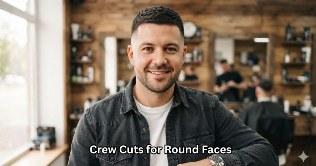 How to Style Crew Cuts for Round Faces