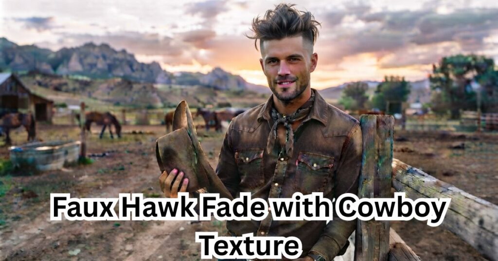 Faux Hawk Fade with Cowboy Texture