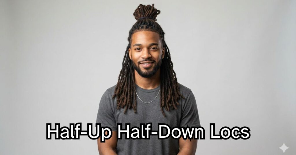 Half-Up Half-Down Locs