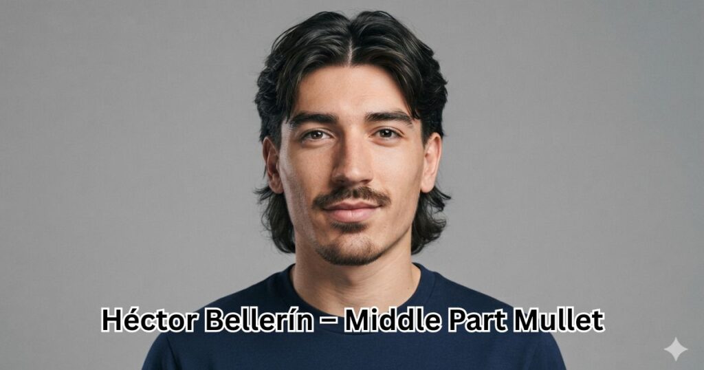 Héctor Bellerín – Middle Part Mullet