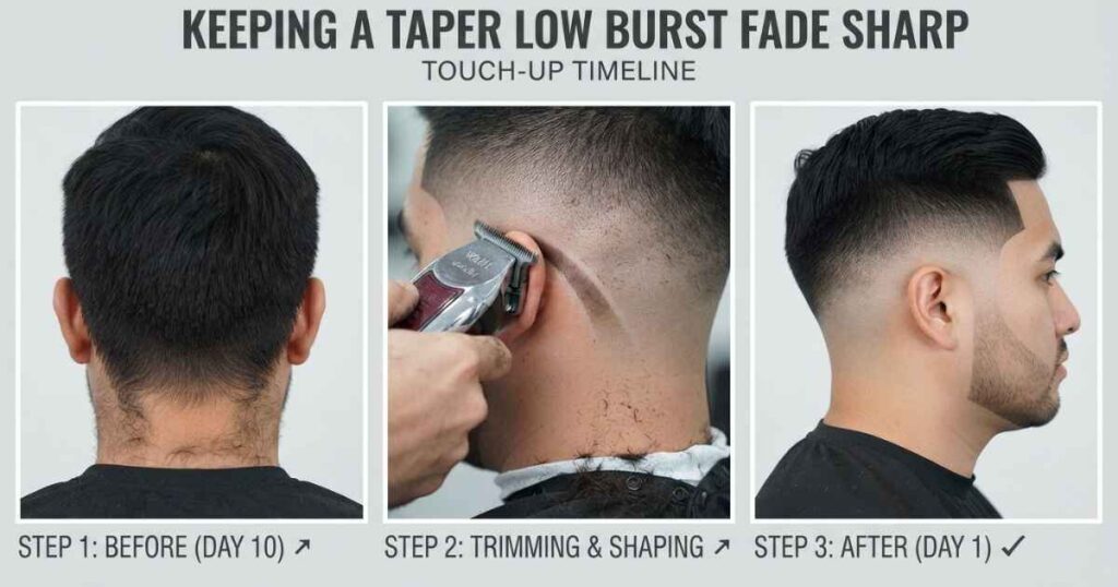 Keeping A Taper Low Burst Fade Sharp