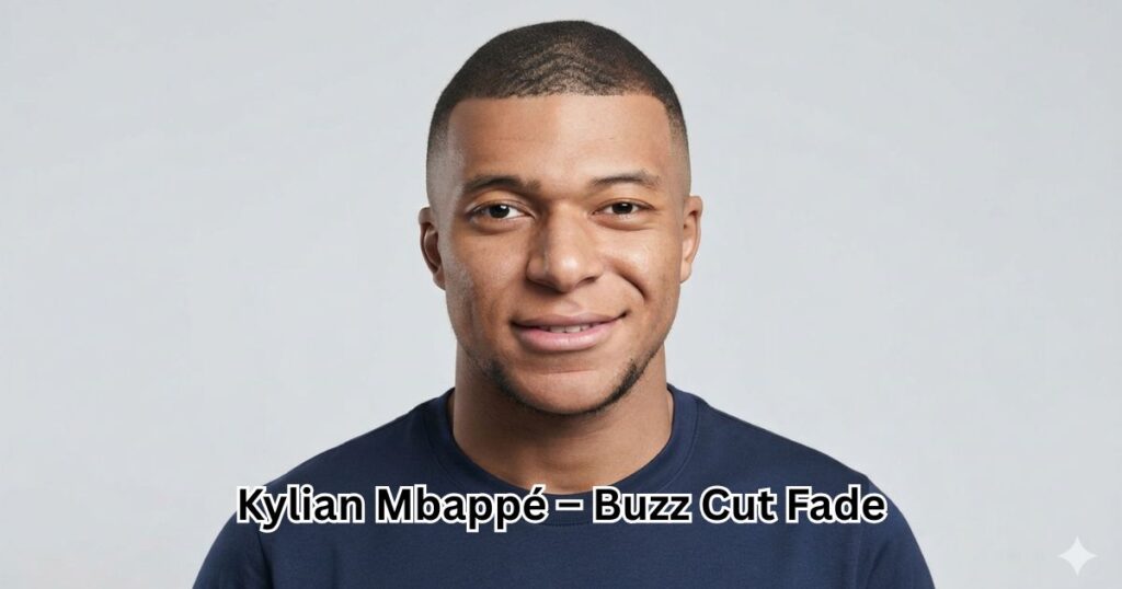 Kylian Mbappé – Buzz Cut Fade