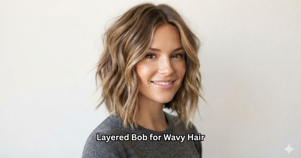 Layered Bob for Wavy Hair