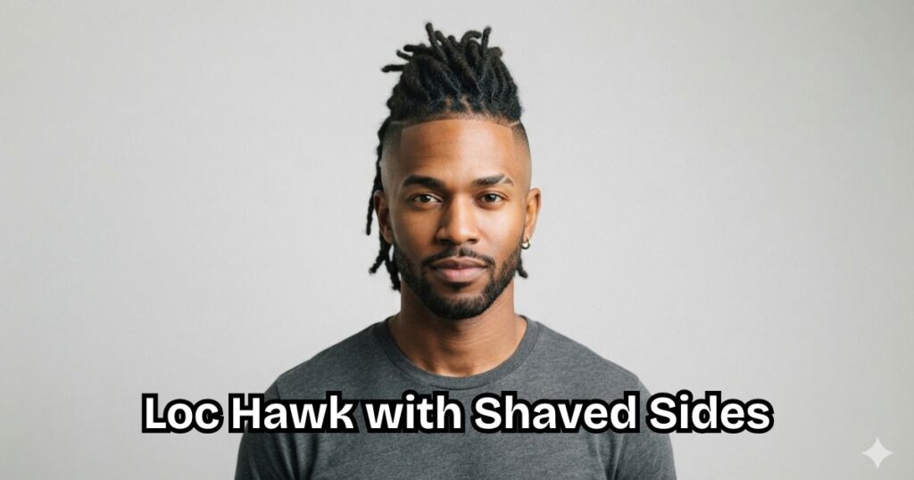 Loc Hawk with Shaved Sides
