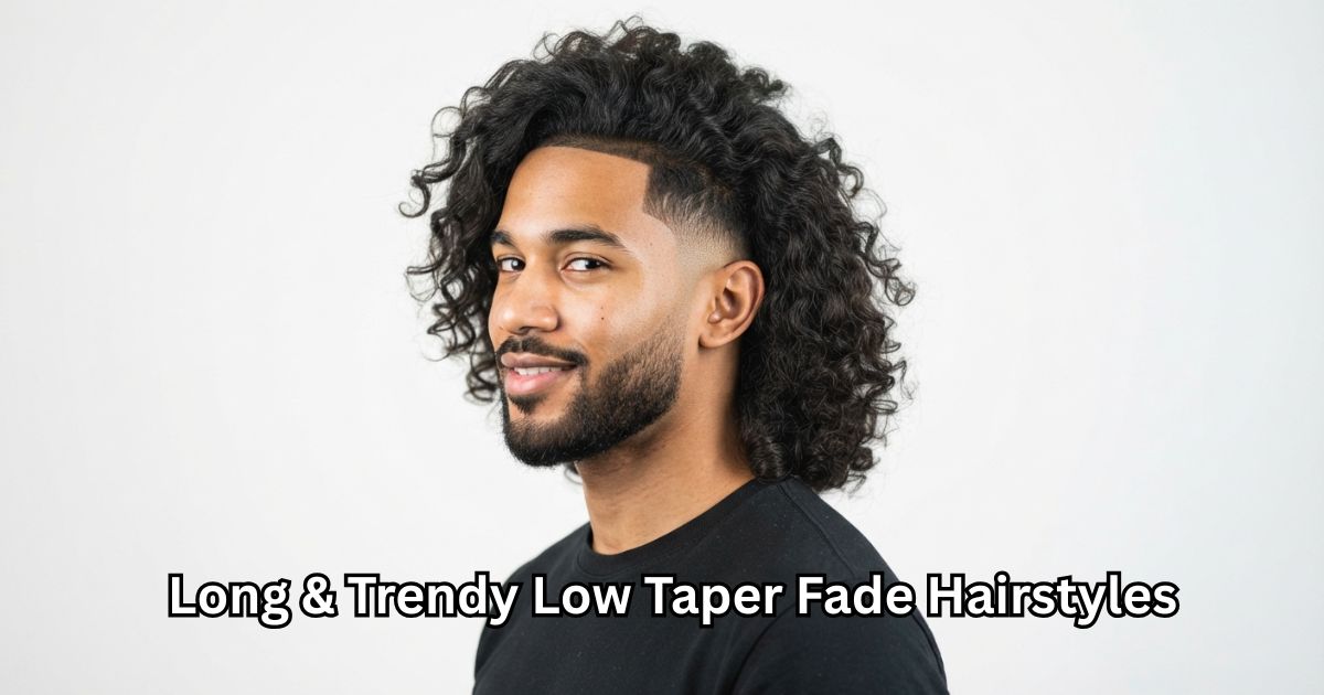 Long & Trendy Low Taper Fade Hairstyles
