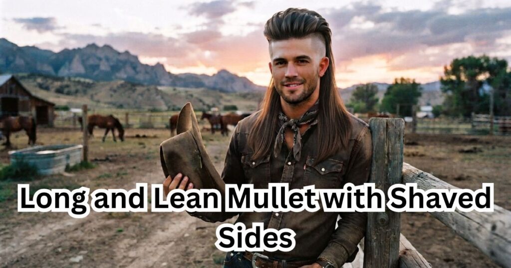 Long and Lean Mullet with Shaved Sides