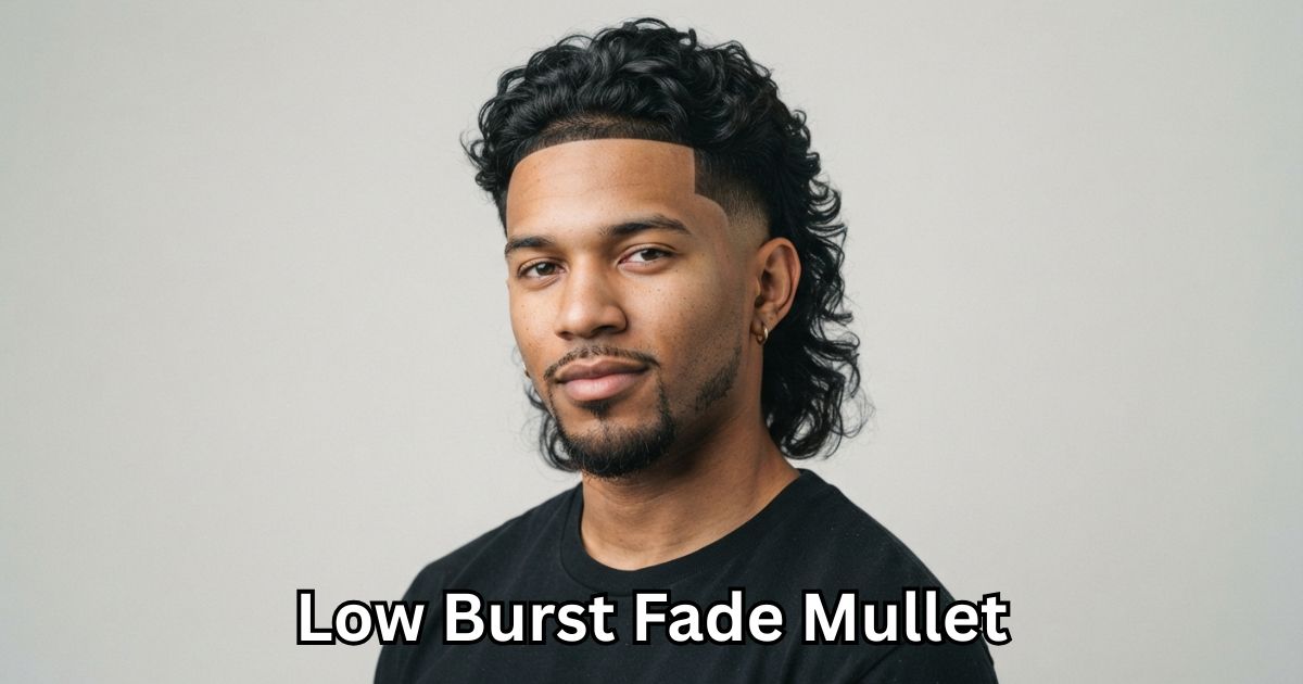1. Low Burst Fade Mullet