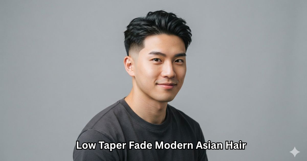 Low Taper Fade Modern Asian Hair