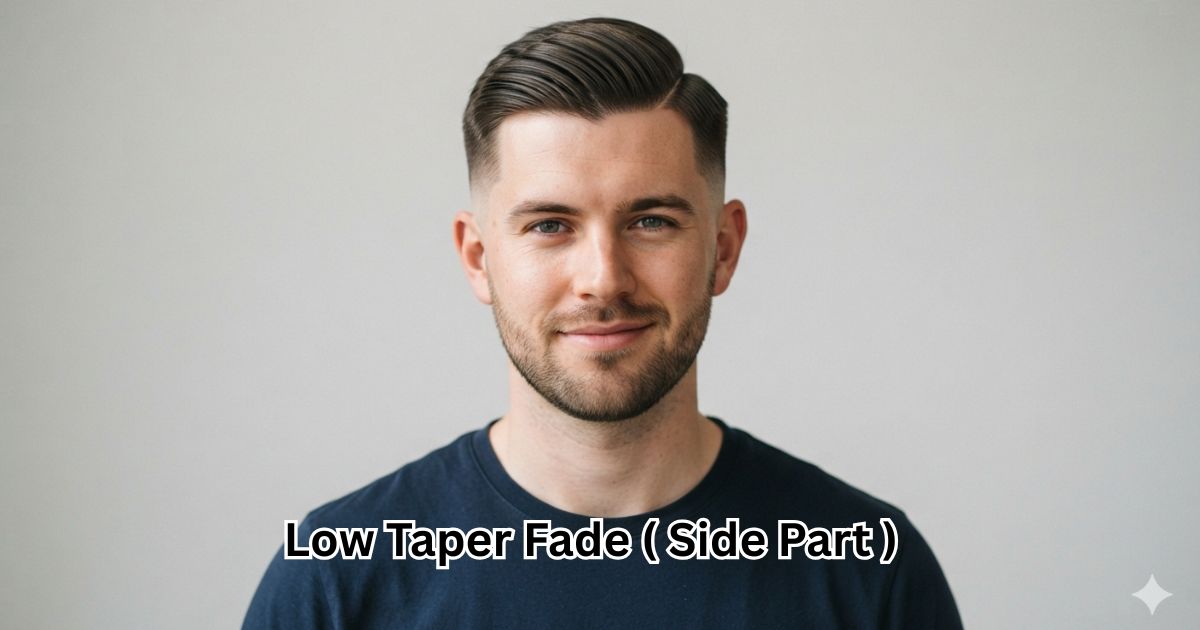 Low Taper Fade ( Side Part )