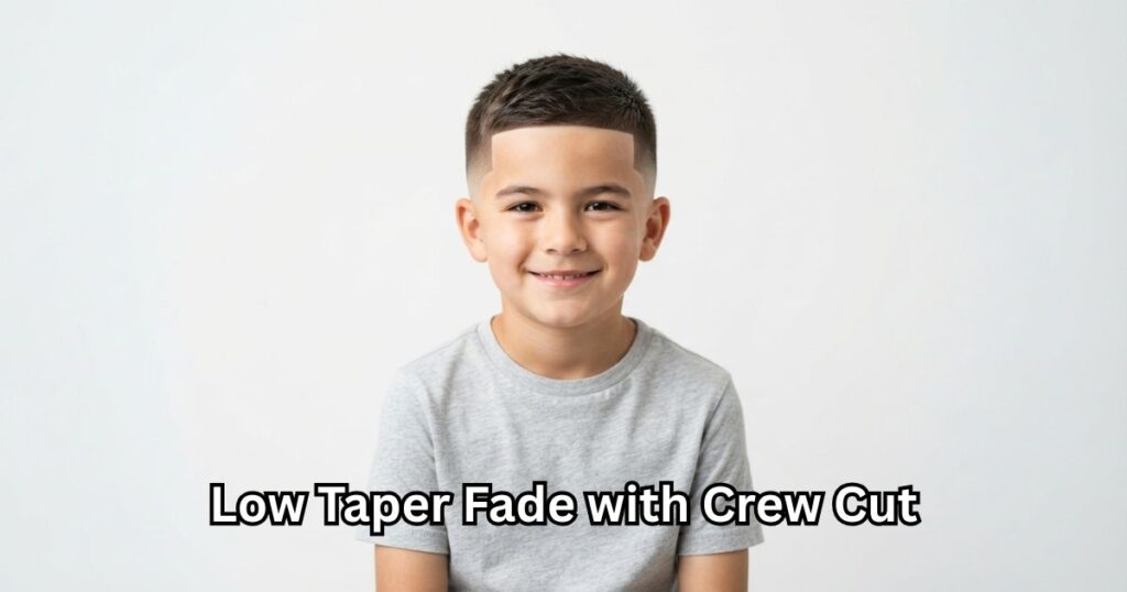 11. Low Taper Fade with Crew Cut