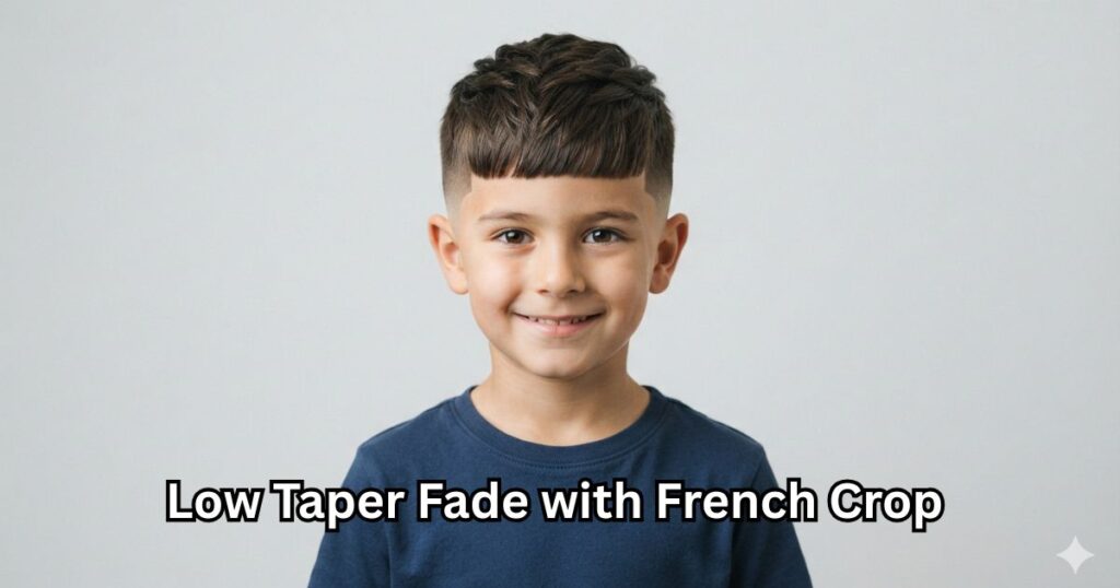 6. Low Taper Fade with French Crop
