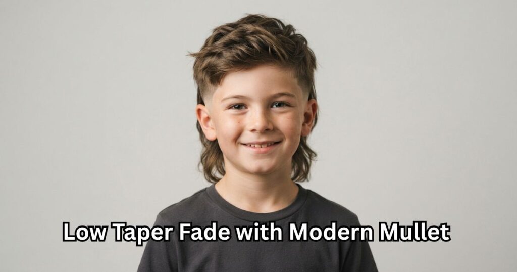 14. Low Taper Fade with Modern Mullet