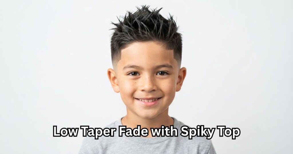 13. Low Taper Fade with Spiky Top