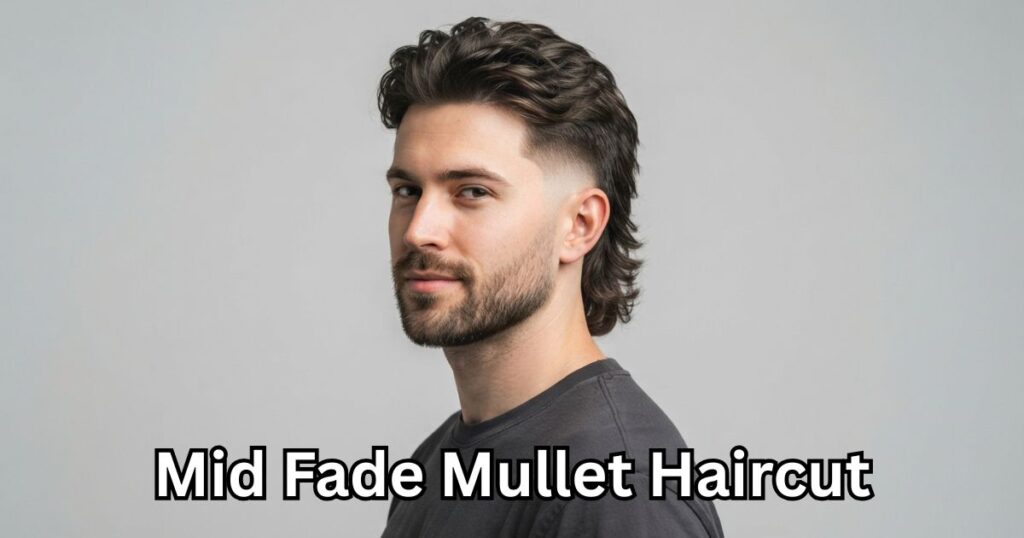10) Mid Fade Mullet Haircut