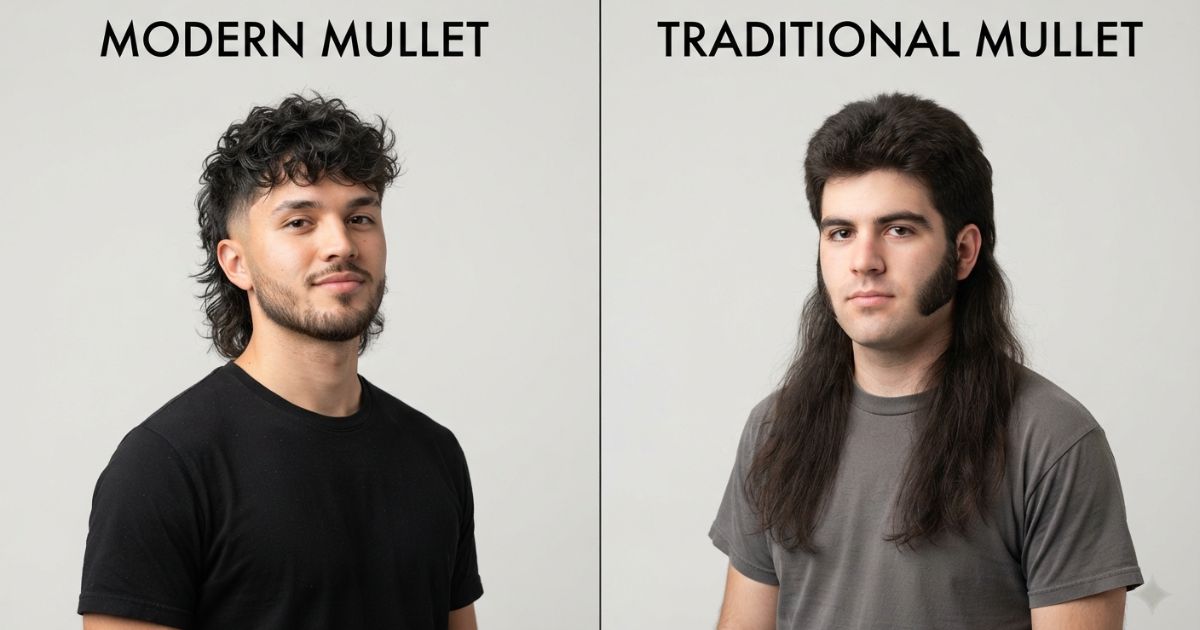 Modern Mullet Haircut vs Traditional Mullet