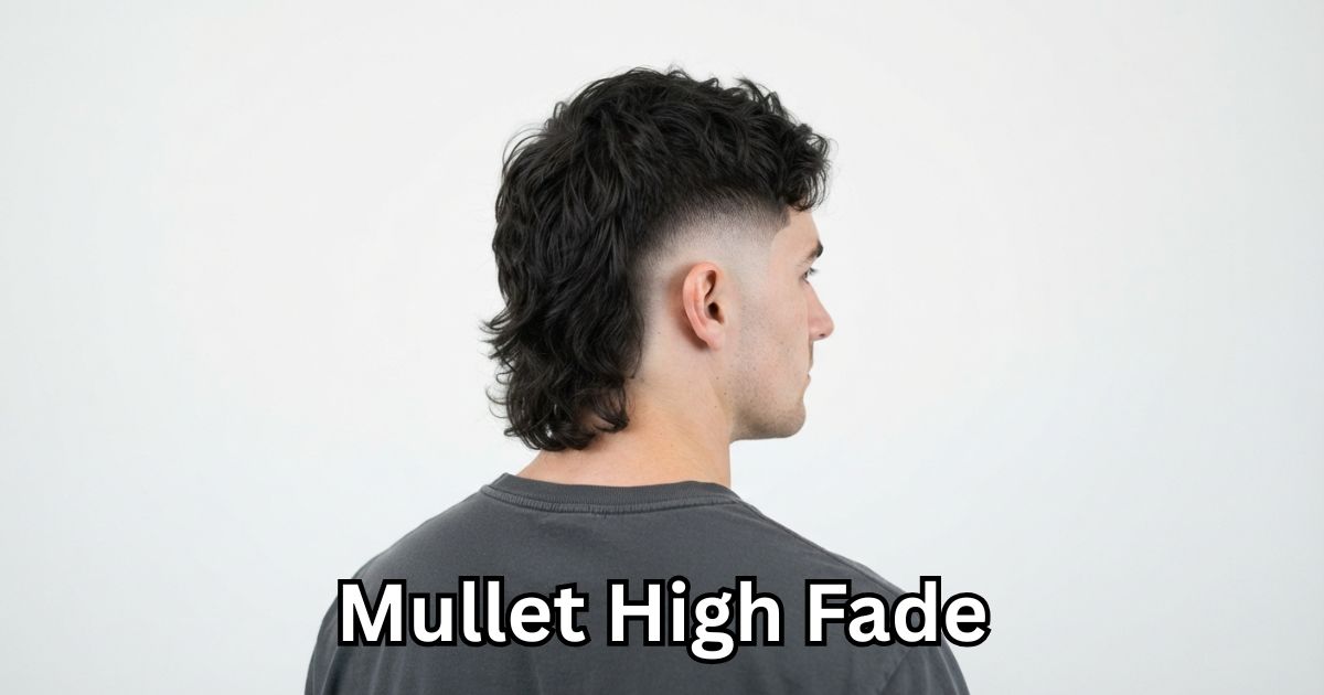 17) Mullet High Fade