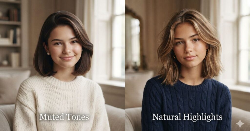 Muted Tones vs. Natural Highlights Choosing Your Color Palette