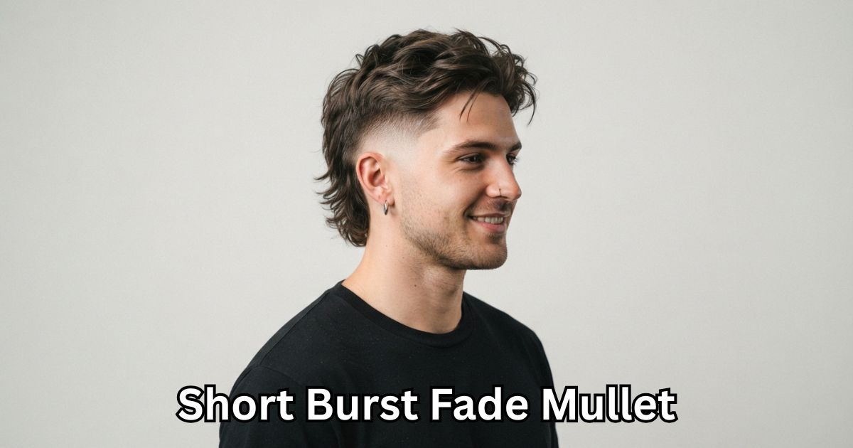 15. Short Burst Fade Mullet