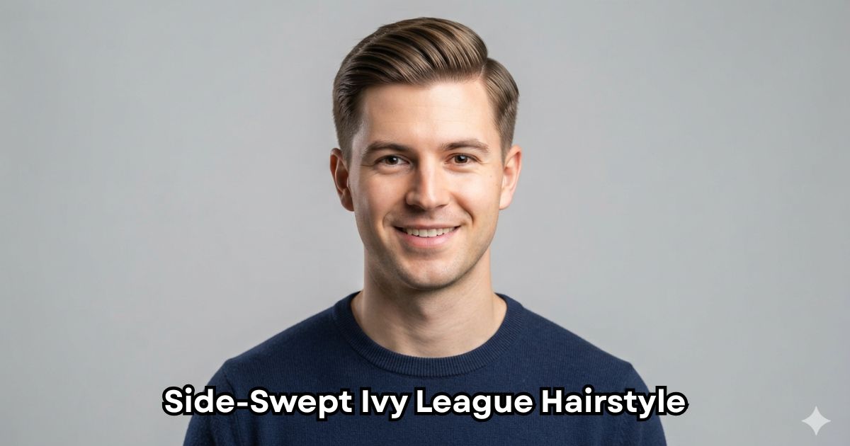 Side-Swept Ivy League Hairstyle