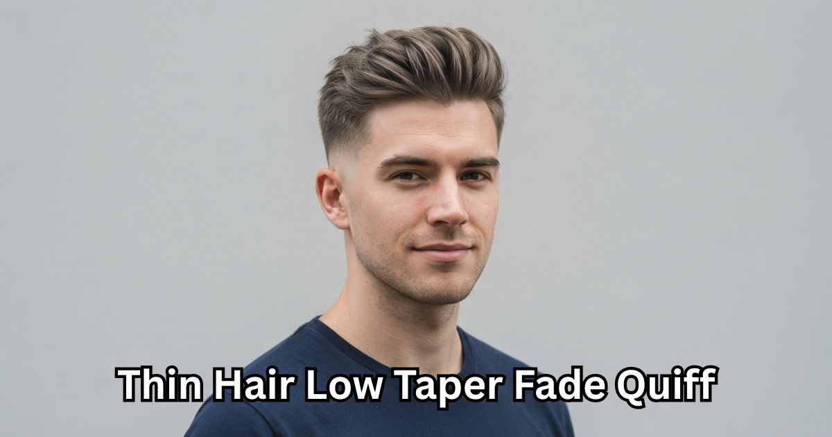 Thin Hair Low Taper Fade Quiff