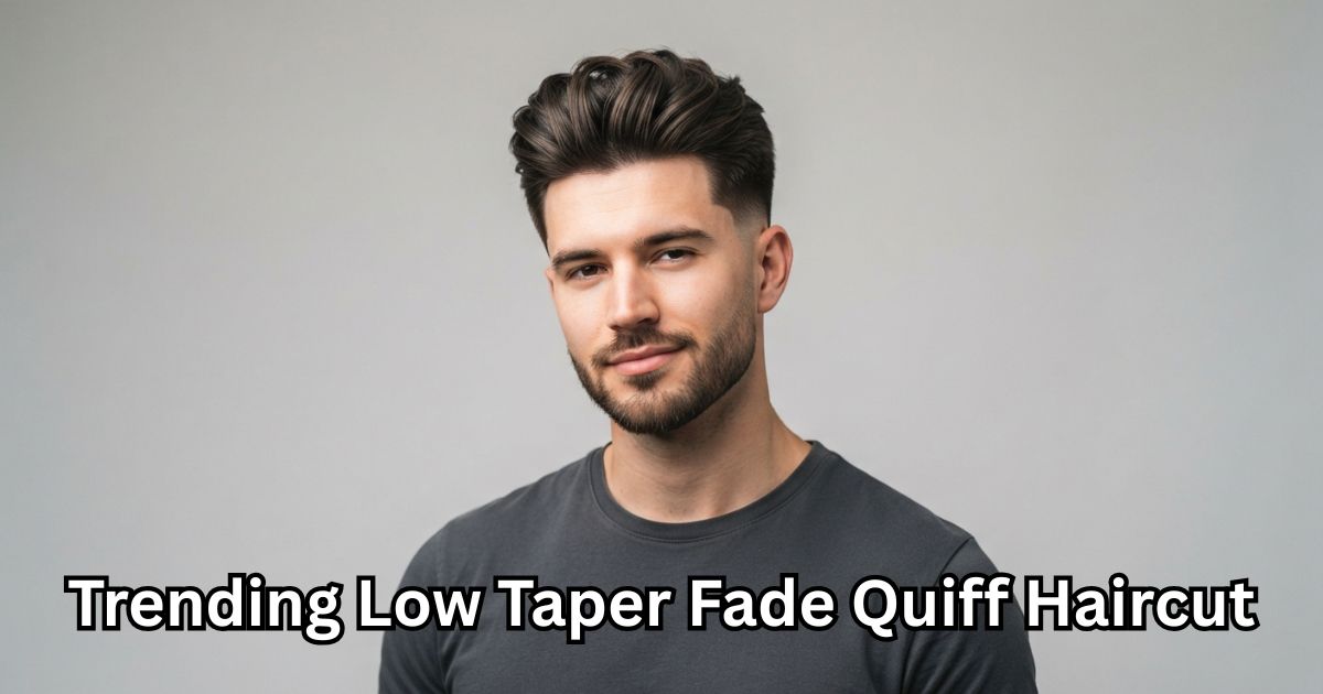 Trending Low Taper Fade Quiff Haircut