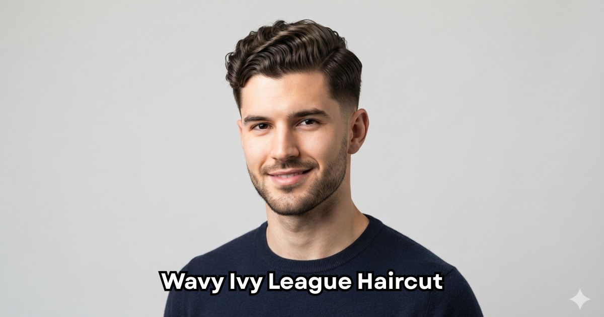 Wavy Ivy League Haircut