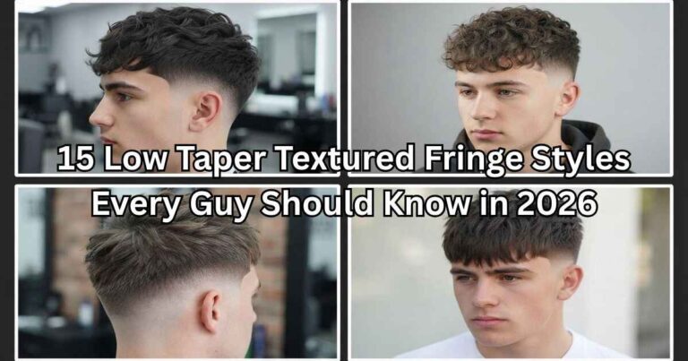 15 Low Taper Textured Fringe Styles Every Guy Should Know in 2026 