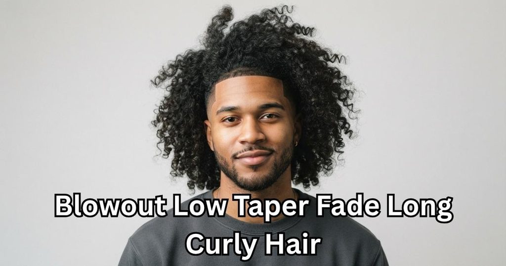 Blowout Low Taper Fade Long Curly Hair