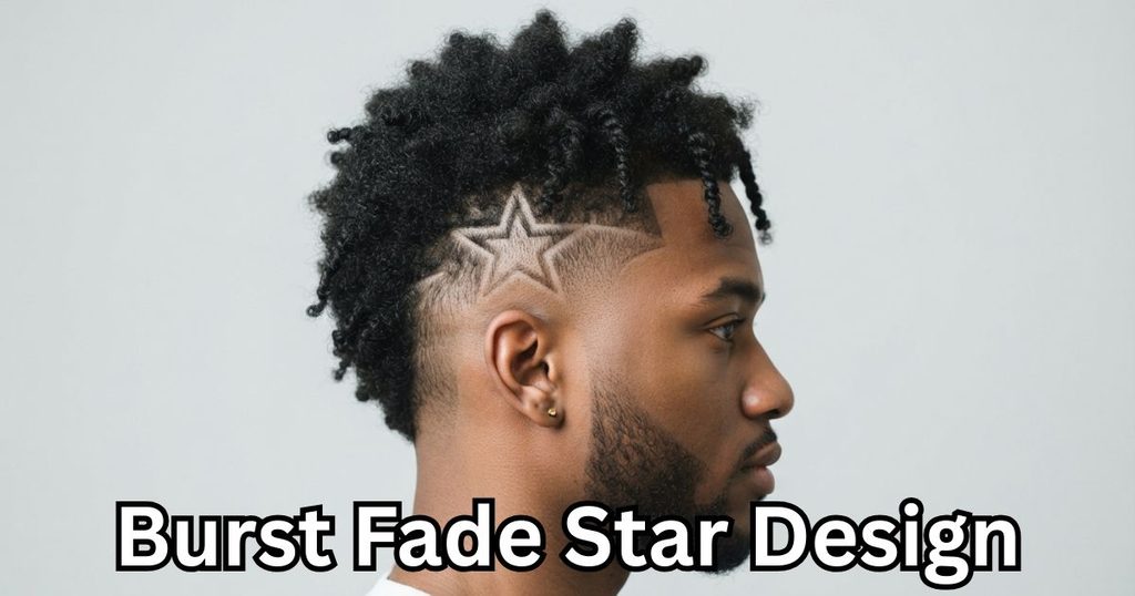 Burst Fade Star Design