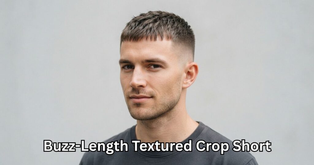 Buzz-Length Textured Crop Short