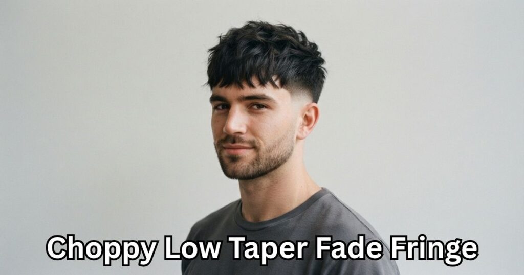 Choppy Low Taper Fade Fringe