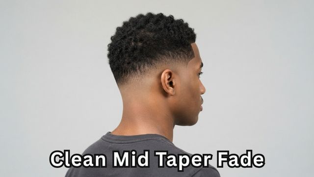 Clean Mid Taper Fade