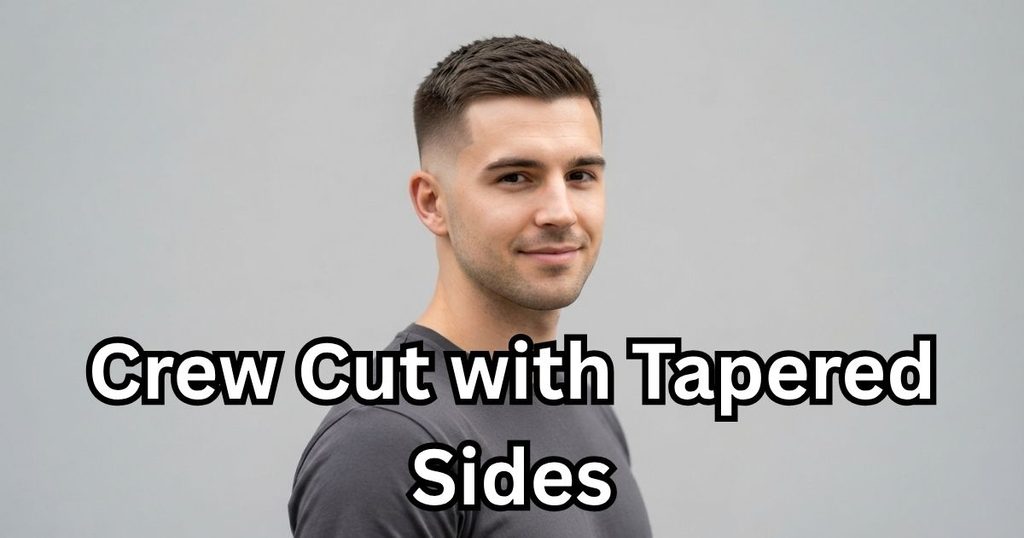 Crew Cut with Tapered Sides