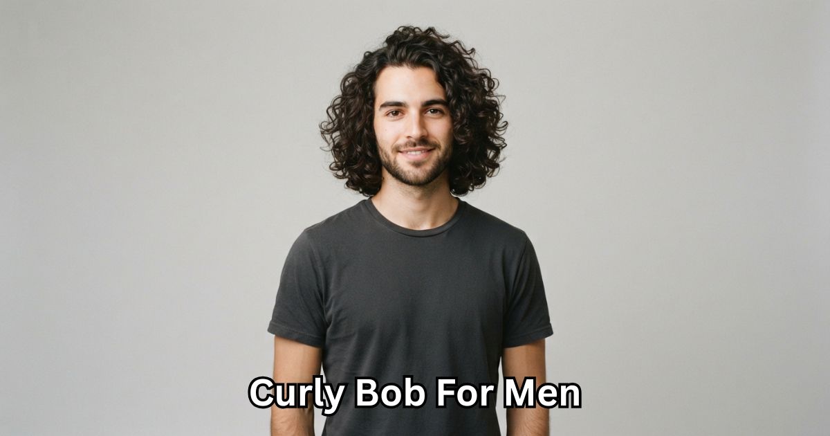 Curly Bob For Men