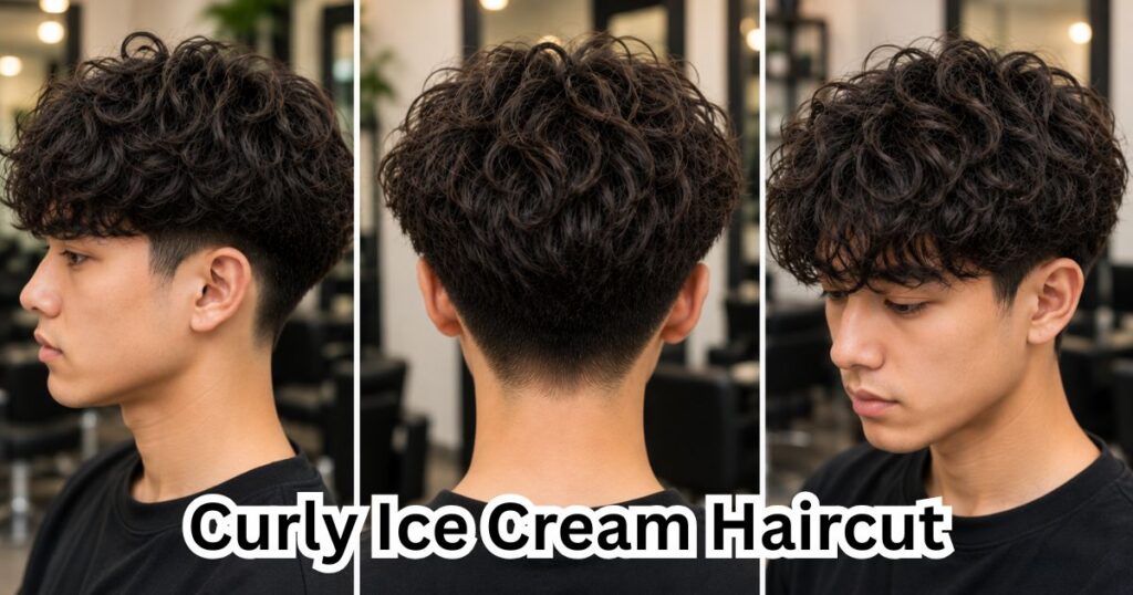Curly Ice Cream Haircut