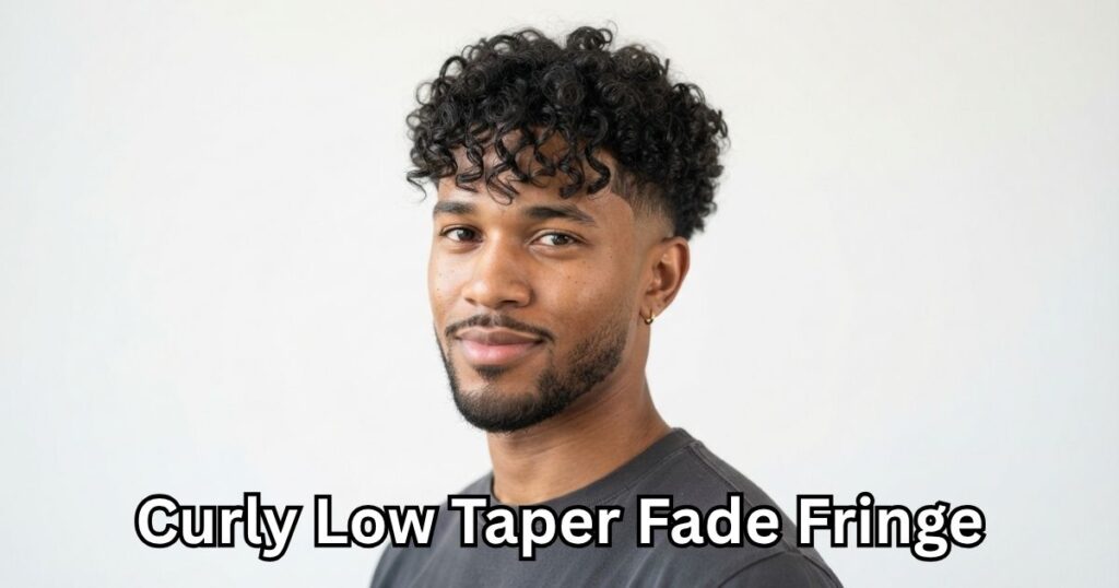 Curly Low Taper Fade Fringe