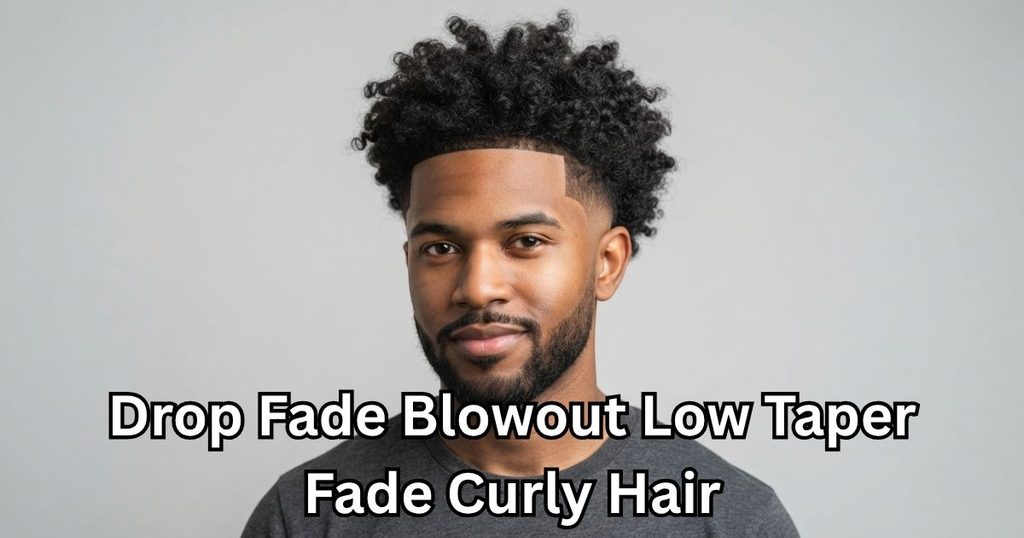 Drop Fade Blowout Low Taper Fade Curly Hair