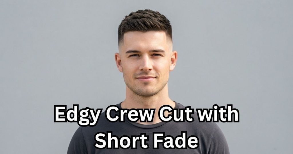 Edgy Crew Cut with Short Fade