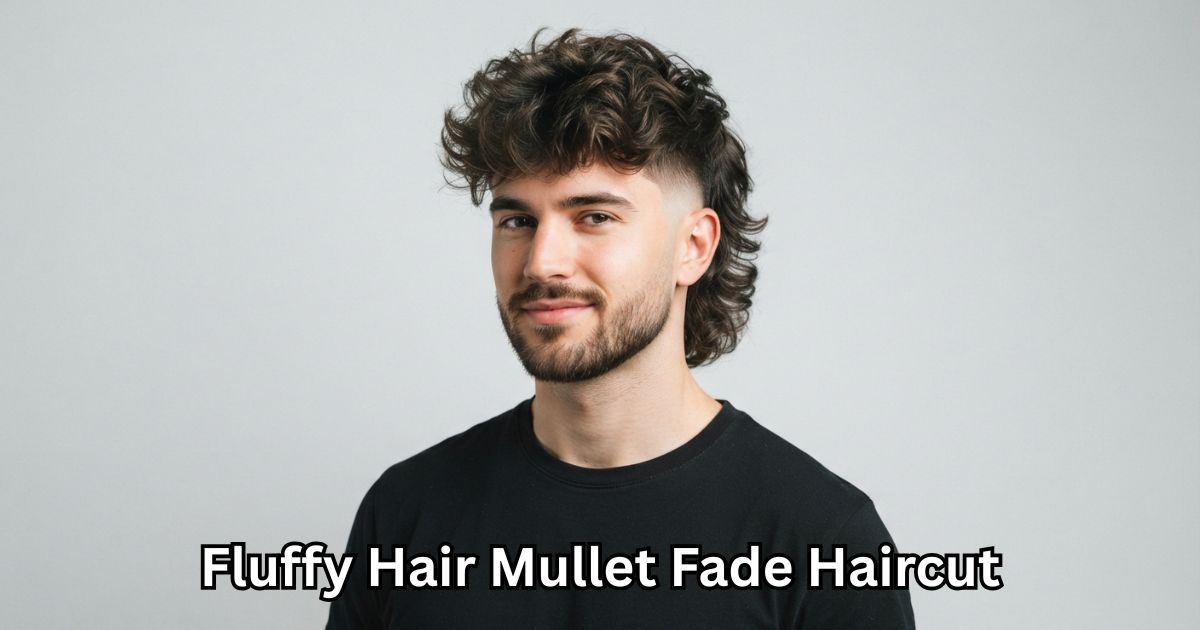 Fluffy Hair Mullet Fade Haircut