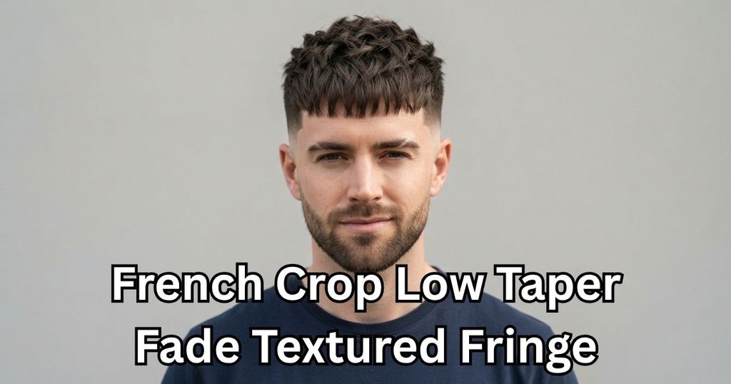 French Crop Low Taper Fade Textured Fringe