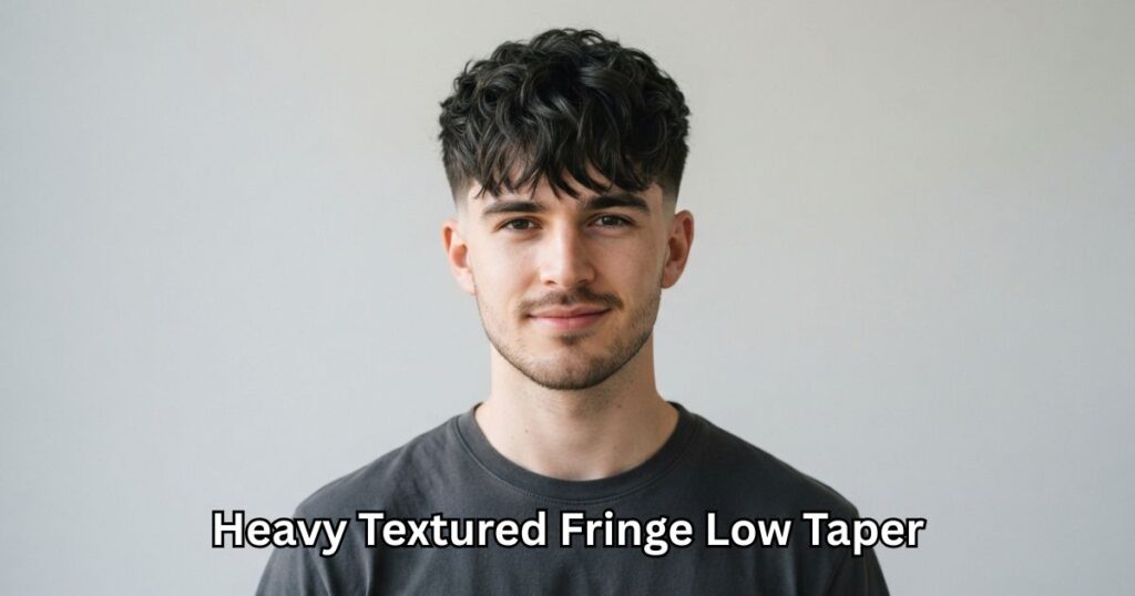 Heavy Textured Fringe Low Taper
