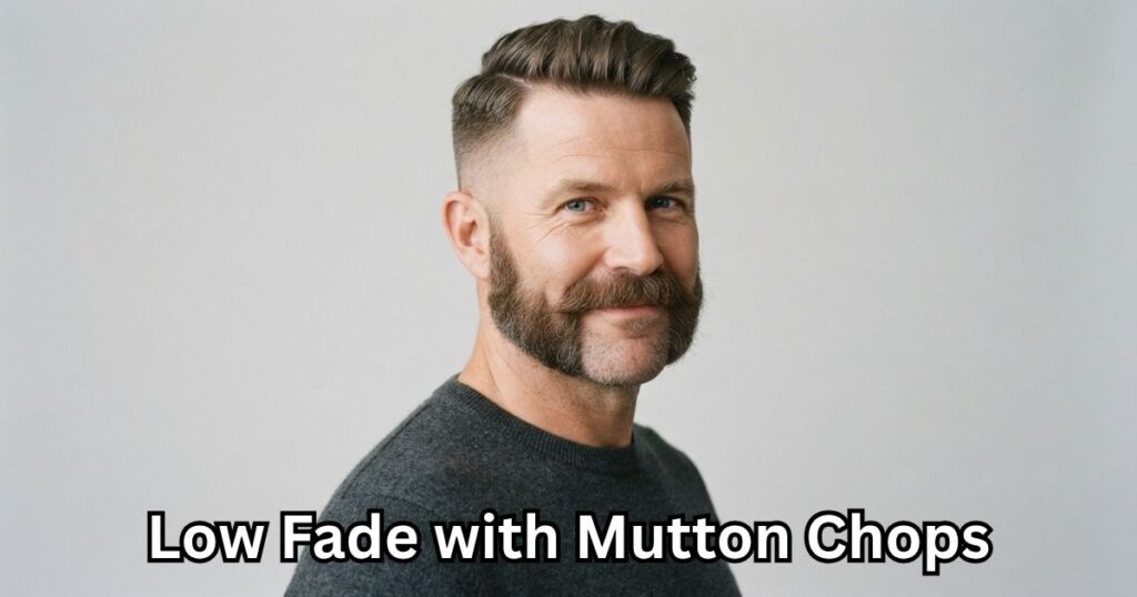 Low Fade with Mutton Chops